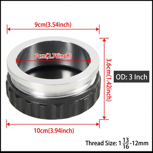 Adaptateur en aluminium de 3 pouces pour modification automobile, usiné CNC, pour mise à niveau du moteur de voiture, personnalisation disponible - Product Image 3
