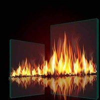 Resistencia al fuego esmaltada de doble capa personalizada 30-180 minutos de vidrio templado ignífugo para puertas y ventanas