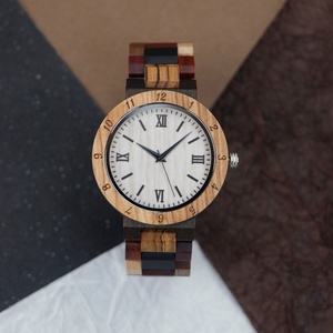 TJW uomo di fascia alta <span class=keywords><strong>orologio</strong></span> al quarzo di lusso stile Business tondino cassa in legno Miyota movimento multicolore quadrante stile moda - Product Image 2