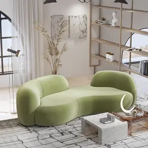 इतालवी Tateyama सोफे अनुभागीय प्यार सीट सोफे लक्जरी आधुनिक डिजाइनर वक्र आकार कमरे में रहने वाले फर्नीचर