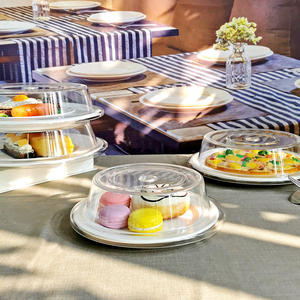 Coperchio moderno in plastica acrilica trasparente da 11.5 pollici antipolvere <span class=keywords><strong>per</strong></span> alimenti freschi <span class=keywords><strong>per</strong></span> piatti di frutta a Buffet <span class=keywords><strong>copertura</strong></span> <span class=keywords><strong>per</strong></span> piatti da cucina - Product Image 3