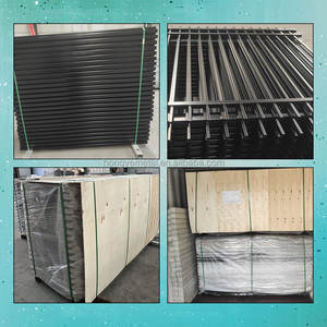 Factory Supply Houses Outdoor Post Garten Metall Vierkant rohr Zaun Designs Schwarz verzinkter Stahl Zaun - Product Image 5