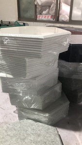 Miễn Phí Mẫu Hình Lục Giác Hình Dạng Thân Thiện Với Môi Thiết Kế Hiện Đại Polyester Acoustic Tấm Cho Các Tòa Nhà Văn Phòng Với 29dB Giảm Tiếng Ồn - Product Image 2