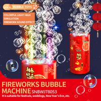 Machine à bulles de feux d'artifice de Nouvel An de haute qualité, classique, très vendue, portable, pour enfants, simulation automatique de pétards avec lumières et son