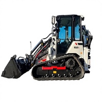 Hidromek HMK 6255 Minicargadora Retroexcavadora 4x4 con Tracción en las Cuatro Ruedas, Diésel, Usada, Equipo de Construcción Compacto de Alta Capacidad de Excavación