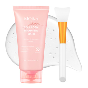 Masque de nuit hydratant et raffermissant au collagène hydrolysé et à l'acide hyaluronique, anti-rides, <span class=keywords><strong>éclaircissant</strong></span>, lissant et illuminant pour la peau - Product Image 1