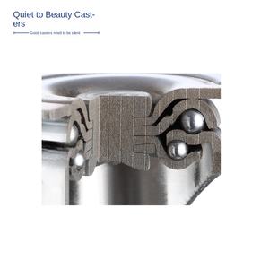 JZMO Universal Nähmaschinenrollen 2\" 2,5\" 3\" 4\" Zoll TPR-Rad M10M12 Gummi-Schaft <span class=keywords><strong>25mm</strong></span> Möbelrollen - Product Image 3