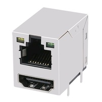 Conector Ethernet Magnético RJ45 8P10C 100/1000 Base-T Hecho en China con Doble USB