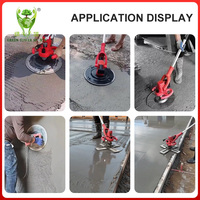 Machine à lisser le béton à batterie au lithium, disque de ponçage fin, truelle de finition et de nivellement pour travaux de surface de sols en ciment et mortier