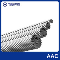Cables AAC trenzados concéntricamente de calidad, conductores duros, todos los cables conductores de aluminio para transmisión aérea