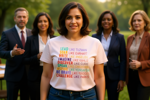 T-shirt Feminist Icons da donna, manica corta, girocollo, 100% cotone, casual, vestibilità regolare, stampa con lettere, per tutte le stagioni - Product Image 2