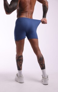 Calzoncillos Bóxer Azules para Hombre, 100% Algodón, Suaves, Transpirables y Cómodos, Ropa Interior Masculina con Cintura Elástica, Proveedor de Calzoncillos de Algodón para Hombre - Product Image 4