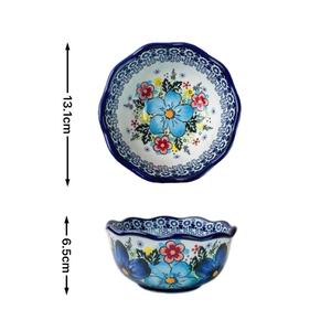 Tigela de Cerâmica Pintada à Mão Adequada para Reuniões Familiares, Presentes, Festas em Hotéis e Assim por Diante, Design Ecológico, Grande Capacidade - Product Image 3