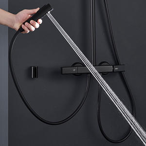 2024 Kidolux Royal Sistema de <span class=keywords><strong>cascada</strong></span> fría y caliente Grifo de ducha Ducha de lluvia de techo con rociador de mano para mujeres para Baño - Product Image 4