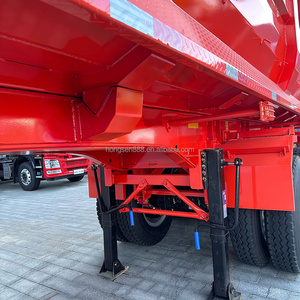 Nouvelle remorque à <span class=keywords><strong>benne</strong></span> <span class=keywords><strong>basculante</strong></span> arrière à 3 essieux de 60 tonnes de Hongsen et nouvelle semi-remorque inclinable minière - Product Image 2