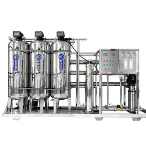 1000LPH deux étapes SS304 osmose inverse ligne complète de production d'eau pure eau distillée - Product Image 1