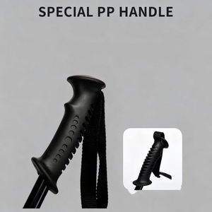 Bâtons <span class=keywords><strong>de</strong></span> <span class=keywords><strong>ski</strong></span> alpins télescopiques d'extérieur en alliage magnésium-aluminium, bâtons <span class=keywords><strong>de</strong></span> marche multifonctionnels amortisseurs avec poignée EVA, 115 cm - Product Image 4