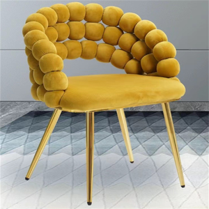Silla de <span class=keywords><strong>Comedor</strong></span> de Estilo Moderno, Asiento de Tela de Algodón, Estructura de Acero Resistente, para Hogar, Oficina, Baño, Dormitorio, Villa, Cafetería, Hotel, Boda - Product Image 1