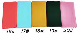 Nouveau Pearl Hijab Chiffon Usine Vente Directe de Lady Pratique Foulard pour Dames Monochrome Foulards Musulman Hijabs - Product Image 3