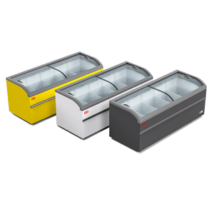 <span class=keywords><strong>Congelador</strong></span> tipo isla de una sola temperatura para supermercado <span class=keywords><strong>con</strong></span> tapa deslizante abierta y modo de enfriamiento directo - Product Image 4