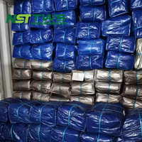 Bâche de piscine en PE bleue, toile textile, imperméable, anti-UV, feuille de plastique pour extérieur