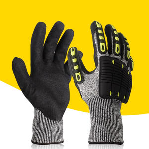 Guanti di Soccorso Antiurto, Antitaglio, Antiperforazione, Antipizzicamento con Polsino in Maglia per Vigili del Fuoco, Minatori - Product Image 1