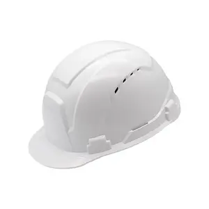 Chất lượng cao mũ cứng màu vàng trắng xây dựng an toàn Mũ bảo hiểm cho ngành công nghiệp xây dựng ABS bảo vệ cho người lớn