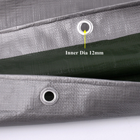 Bâche en PEHD Vert Argenté Imperméable pour Jardin, Balcon, Terrasse – Tissu de Protection pour Moto et Plantes Contre la Pluie