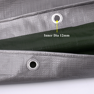 Bâche en PEHD Vert Argenté Imperméable pour Jardin, Balcon, <span class=keywords><strong>Terrasse</strong></span> – Tissu de Protection pour Moto et Plantes Contre la Pluie - Product Image 3