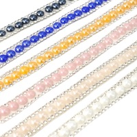 Bandes de strass en résine auto-adhésives pour embellissements DIY, autocollants décoratifs à paillettes, perles intercalaires