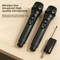 Microphone sans fil TopYun D38 avec carte son, dédié au streaming en direct, haut de gamme, entièrement métallique, professionnel pour le chant, bande U universelle