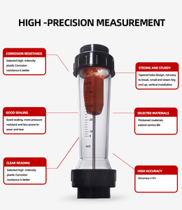 Bsk, Bsk Tốc độ dòng chảy cao rotameter Ống rotameter lỏng Mb Bảng điều chỉnh Flow Meter ABS kim loại ống nước Float nhựa PVC DN15 ~ dn6000 - Product Image 6