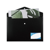 Carpeta Multifuncional A4, Opaca, Multicolor, de Plástico con Botón, Sobre para Documentos, Impermeable, con Cierre a Presión, para Archivar en la Escuela u Oficina