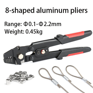 DIY Câble métallique moulé en plastique métrique 0,1-2 mm, Manchon en cuivre en forme de 8, Collier de serrage en cuivre, Clip en cuivre, Coupe-câble, OEM, Ligne de pêche - Product Image 4