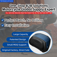 Top case arrière et coffres de rangement 50L pour moto Honda NSS350 Forza 350, avec support et verrouillage sécurisé pour casque