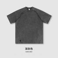Logo personnalisé 100% coton 2025 T-shirt unisexe surdimensionné à épaules tombantes 330gsm T-shirt de haute qualité pour hommes Vente en gros