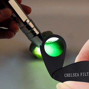 Filtre Chelsea durable, diamètre de lentille 21 mm, mini-outil pour gemmes avec filtre en verre, conception pliable, robuste, couleur noire - Product Image 2
