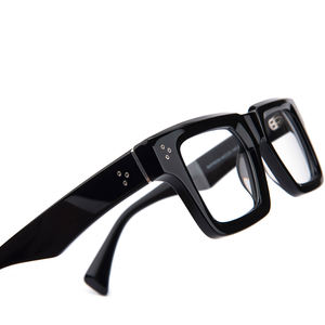 新しい透明な特大の厚いフレーム眼鏡メガネ光学ヴィンテージフレームアセテート面取りされた厚い眼鏡フレーム - Product Image 3