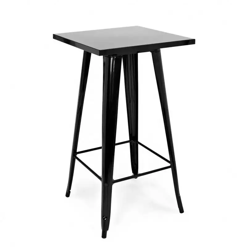 Новый Винтажный дизайн, высококачественный металлический или твердый деревянный промышленный журнальный столик, обеденный барный стол