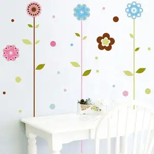 Sunflower Design Home Decor Peel And Stick Reusable Wall Sticker Removable Vinyl PVC Decals Stickers For Bathroom And Kitchen