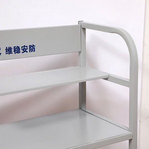 Support de rangement anti-émeute à trois niveaux en acier au carbone pour usage de sécurité - Product Image 2