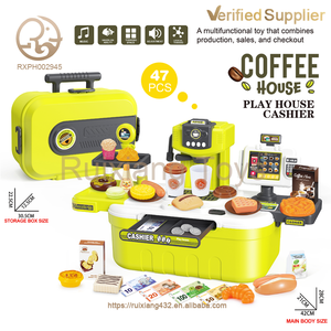 ของเล่นจำลองสำหรับเด็กและเด็กผู้หญิงเครื่องแคชเชียร์ของเล่นในบ้านจำลองสำหรับเก็บเงินสดใช้ในซูเปอร์มาร์เก็ต - Product Image 3