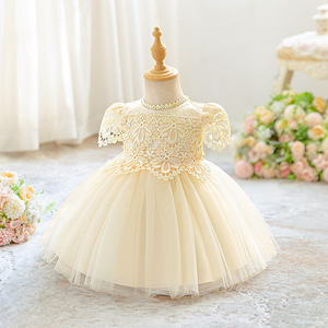 Abito Formale in Pizzo e Tulle per Bambine, Abbigliamento per Cerimonie, Vestiti Estivi per Bambine, Abito <span class=keywords><strong>da</strong></span> Battesimo, Vestito <span class=keywords><strong>da</strong></span> Principessa - Product Image 5