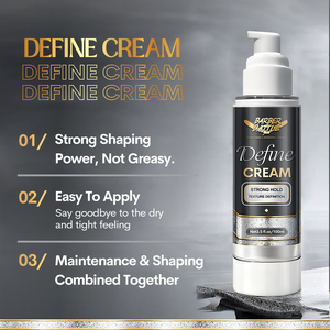 BARBERBATTLE Factory GMPC CPNP Look naturel Tenue forte Facile à utiliser et à nettoyer Crème de coiffure Définir la crème de contrôle Argile - Product Image 2