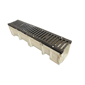 <span class=keywords><strong>Caniveau</strong></span> de drainage routier en U pour le traitement des eaux usées, en béton polymère avec <span class=keywords><strong>couvercle</strong></span> en fonte - Product Image 3