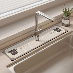 Tapete de Cocina Happybear, Rectangular, de PVC Antideslizante, para el Área del Fregadero - Product Image 1