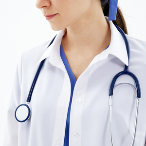 เสื้อกาวน์แพทย์/พยาบาลสีขาวแบบขายส่ง ชุดยูนิฟอร์มโรงพยาบาล เสื้อกาวน์แพทย์สำหรับห้องปฏิบัติการเคมี - Product Image 5