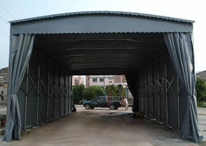 Lều Bạt Kéo Đẩy Có Thể Thu Gọn Kích Thước Lớn Có Bánh Xe Cho Nhà Để Xe Ô Tô Gấp Gọn - Product Image 3