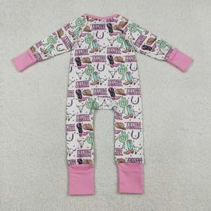 Ropa <span class=keywords><strong>de</strong></span> Manga Larga para Bebé Niña <span class=keywords><strong>de</strong></span> 0 a 3 Meses, <span class=keywords><strong>Mono</strong></span> <span class=keywords><strong>de</strong></span> Bebé con Cremallera Beige, Diseño <span class=keywords><strong>de</strong></span> Futura Vaquera, <span class=keywords><strong>Cabeza</strong></span> <span class=keywords><strong>de</strong></span> Vaca Alpina y Botas <span class=keywords><strong>de</strong></span> Cactus - Product Image 3