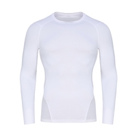 Chemises de compression thermiques légères et respirantes à manches longues pour hommes, couche de base pour temps froid, coupe ample, extensibles dans quatre directions